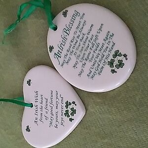 Irish Christmas Ornaments - Blessing & Wish